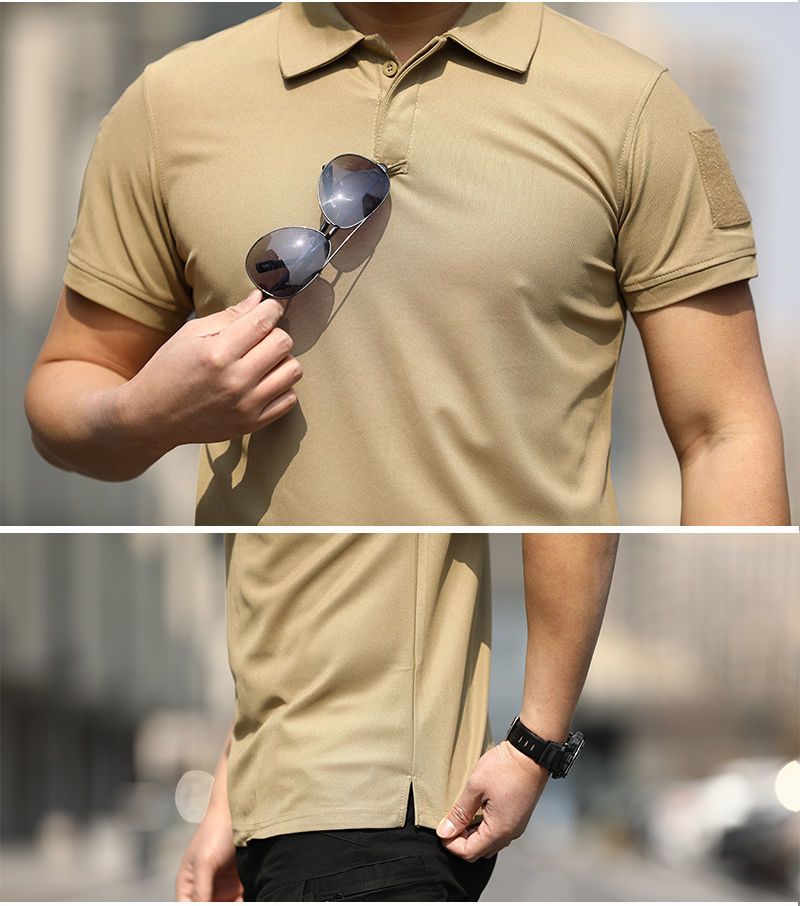 Mege Brand Tactical Shirt Short SleeveMen's Polo T shirt Outdoor Fast Dry Breathable Shirt Military Army Combat Clothing