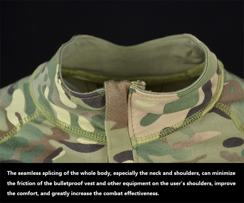 Mege Tactical Camouflage Army Combat Shirt Type II Long Sleeve Breathable Fast Dry Multicam Outdoor Cotton Military Clothing