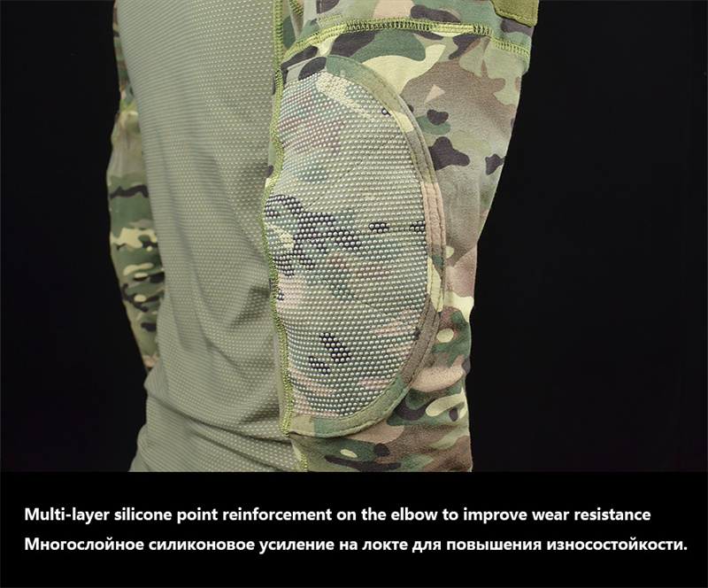 Mege Tactical Camouflage Army Combat Shirt Type II Long Sleeve Breathable Fast Dry Multicam Outdoor Cotton Military Clothing
