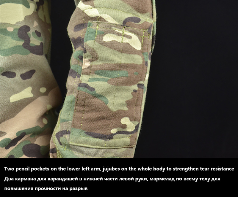 Mege Tactical Camouflage Army Combat Shirt Type II Long Sleeve Breathable Fast Dry Multicam Outdoor Cotton Military Clothing