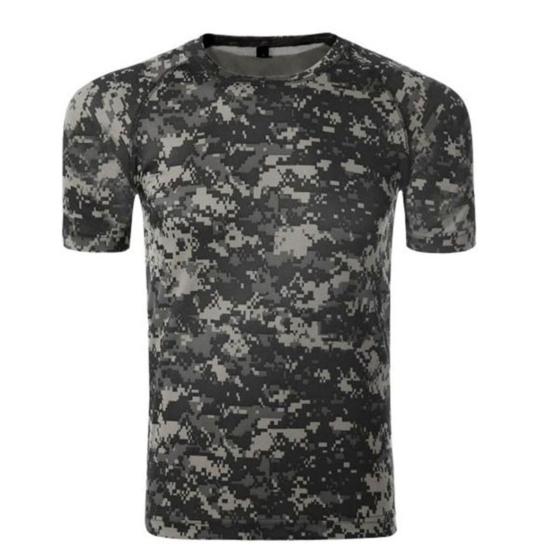 Camouflage Shirt Quick Dry Breathable Tights Army Tactical T-shirt Mens Compression T Shirt Fitness Summer Bodybulding Camouflage Shirt Quick Dry Breathable Tights Army Tactical T-shirt Mens Compression T Shirt Fitness Summer Bodybulding