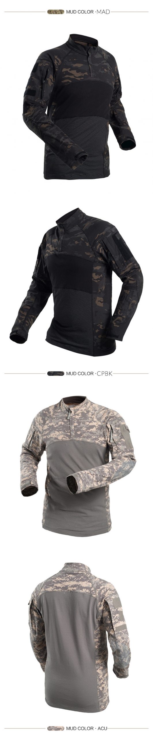 Mege Men Military Tactical T Shirt Gym Camouflage Army Long Sleeve tee Soldiers Combat Clothing Airsoft Uniform Multicam Shirt