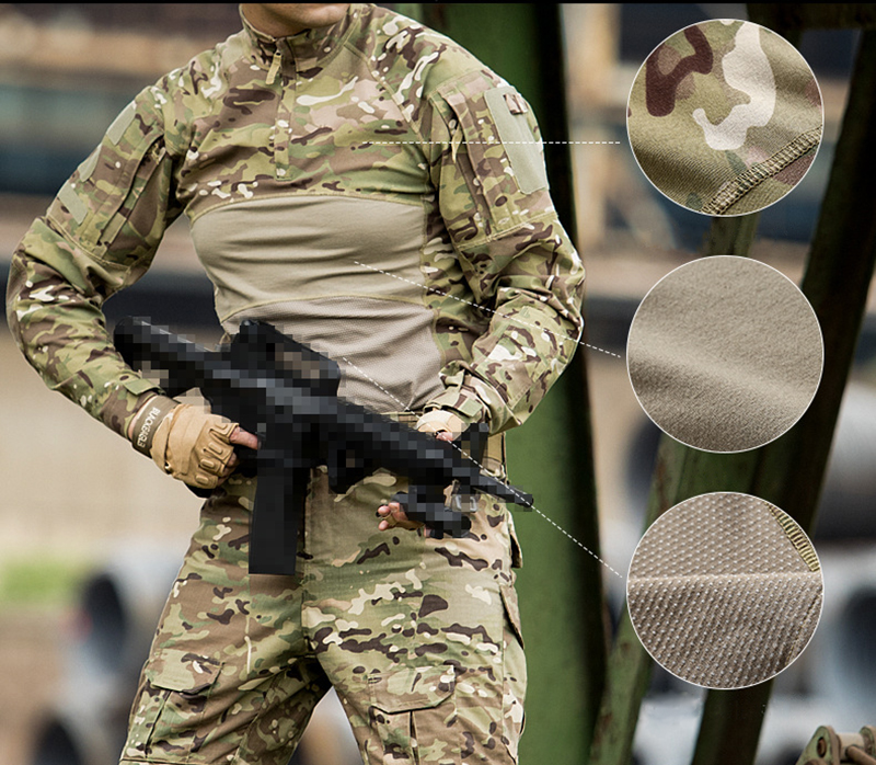 Mege Men Military Tactical T Shirt Gym Camouflage Army Long Sleeve tee Soldiers Combat Clothing Airsoft Uniform Multicam Shirt