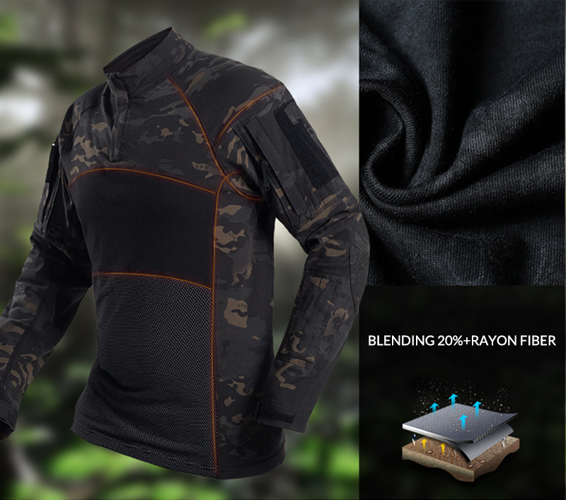 Mege Men Military Tactical T Shirt Gym Camouflage Army Long Sleeve tee Soldiers Combat Clothing Airsoft Uniform Multicam Shirt