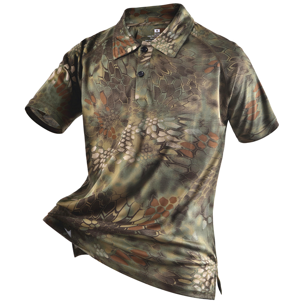 Mege Brand Clothing Men's Shirts Tactical Camouflage Polo Shirt Summer Casual Clothing With Patches Typhon Multicam Fast Dry