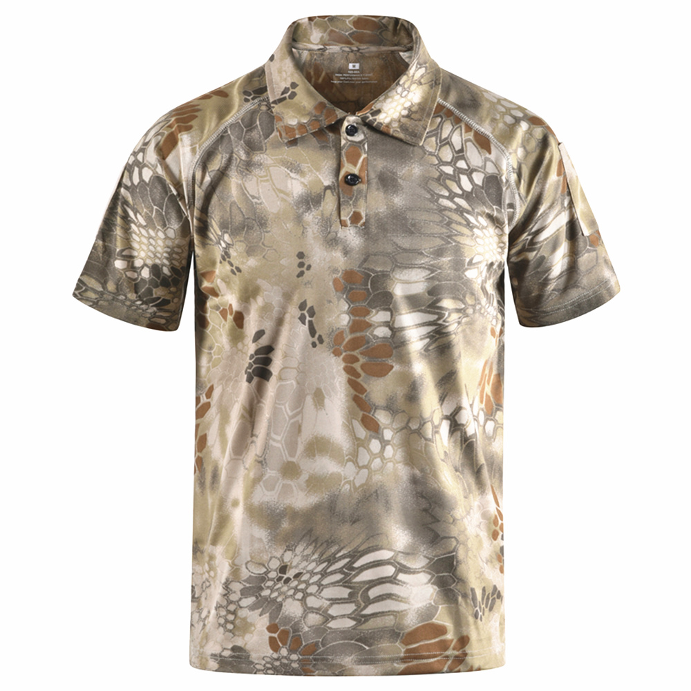 Mege Brand Clothing Men's Shirts Tactical Camouflage Polo Shirt Summer Casual Clothing With Patches Typhon Multicam Fast Dry