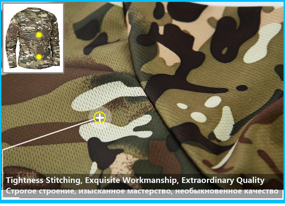 Mege Brand Military Camouflage Long Sleeve T shirts for Men Outdoor Combat Army Fast Dry GYM Sport Jogger Shirt Blusa Masculina
