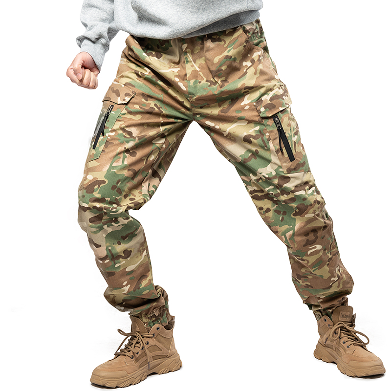 Mege Men Camouflage Jogger Tactical Cargo Pants Military Trousers Casual Streetwear Spring Loose Sweat Pants Outdoor Clothing