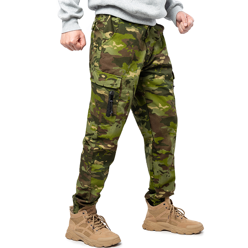 Mege Men Camouflage Jogger Tactical Cargo Pants Military Trousers Casual Streetwear Spring Loose Sweat Pants Outdoor Clothing
