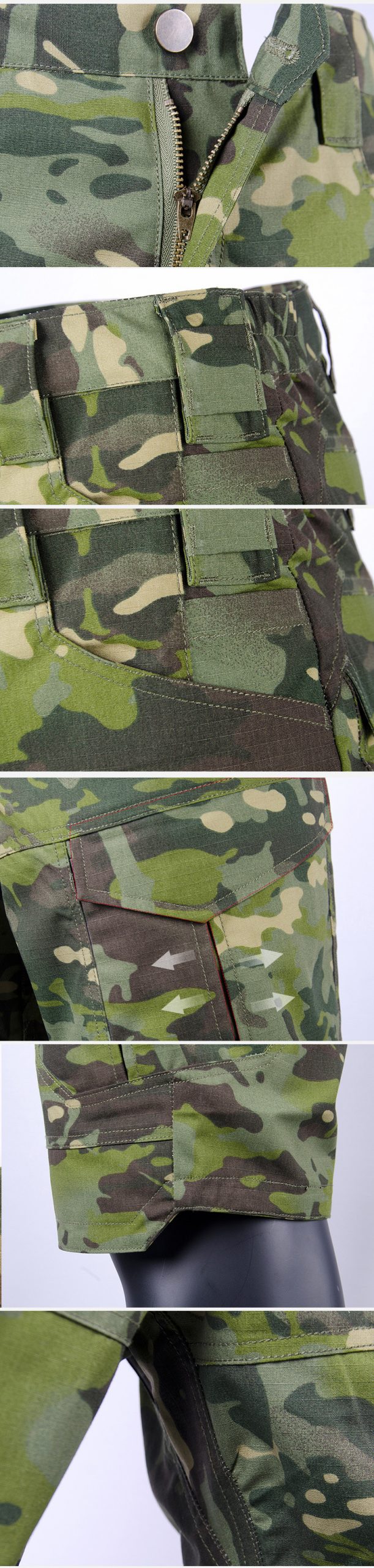 Mege Brand Men Tactical Military Camouflage Shorts Combat Cargo Pants Multi Pockets Loose Work Casual Short Pants Dropshipping