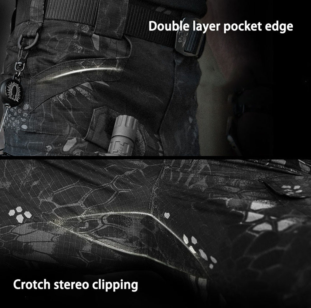 MEGE Brand Tactical Camouflage Military Casual Combat Cargo Pants Water Repellent Ripstop Men's 5XL Trousers Spring Autumn