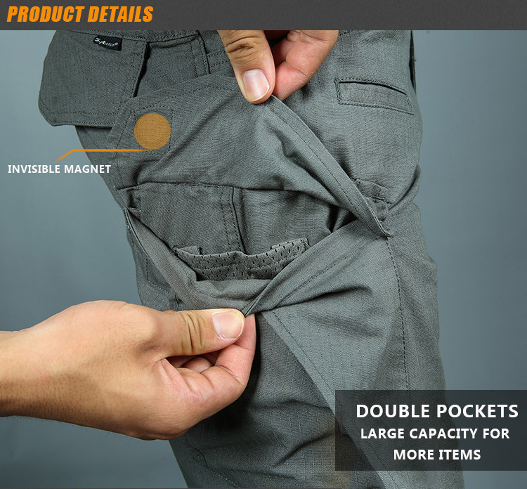 MEGE Tactical Pants Military Casual Cargo Pants Army Combat Trousers Cotton Ripstop Multi Pockets militar Mens Clothing