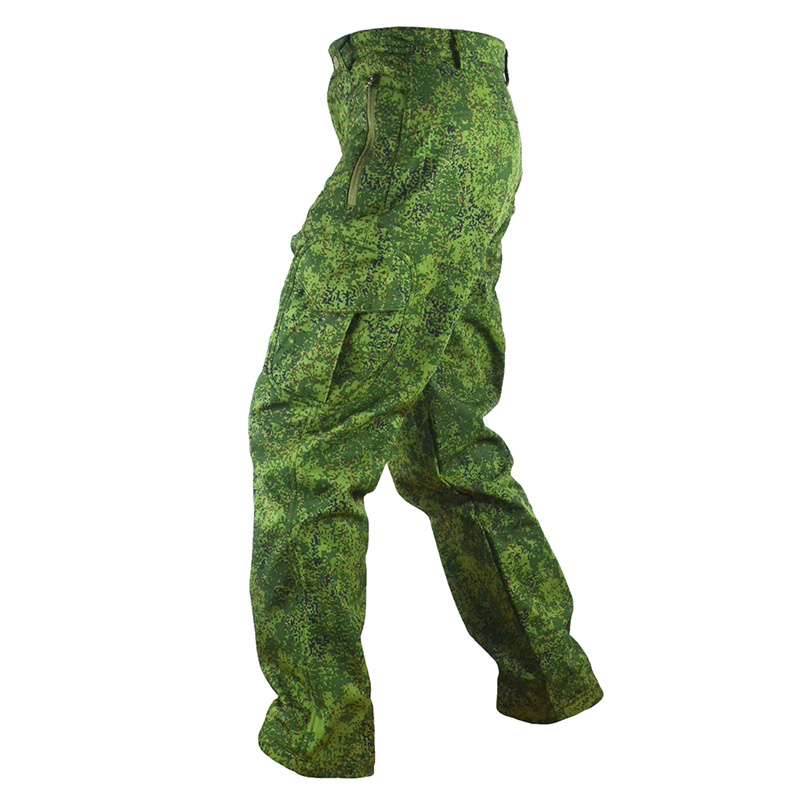 Men's Tactical Cargo Pants Camouflage Military Fleece Army Combat Trousers Waterproof Working Softshell Airsoft Korean Pants