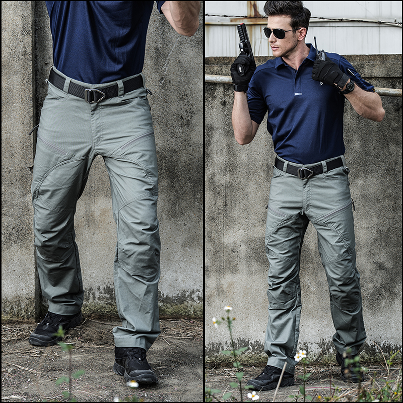 Mege Brand Military Army Pants Men's Urban Tactical Clothing Combat Trousers Multi Pockets Unique Casual Pants Ripstop Fabric