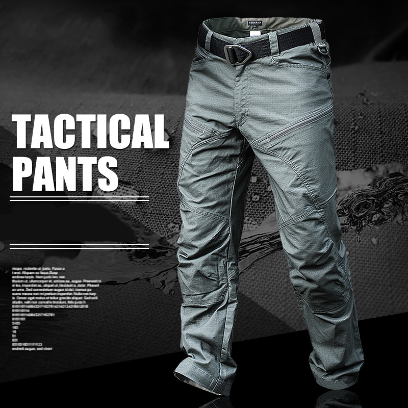 Mege Brand Military Army Pants Men's Urban Tactical Clothing Combat Trousers Multi Pockets Unique Casual Pants Ripstop Fabric