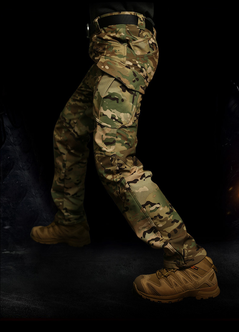 Men Winter Camouflage Tactical Fleece Cargo Pants Military Army Combat Trousers Outdoor Hiking Training Airsoft Soft Joggers Men Winter Camouflage Tactical Fleece Cargo Pants Military Army Combat Trousers Outdoor Hiking Training Airsoft Soft Joggers