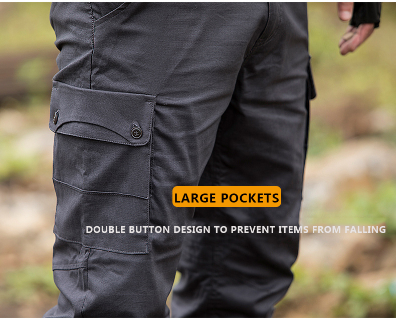Mege Men Tactical Clothing Military Pants Army Combat Cotton Jogger Pants Streetwear Black Trousers Casual Style Dropshipping