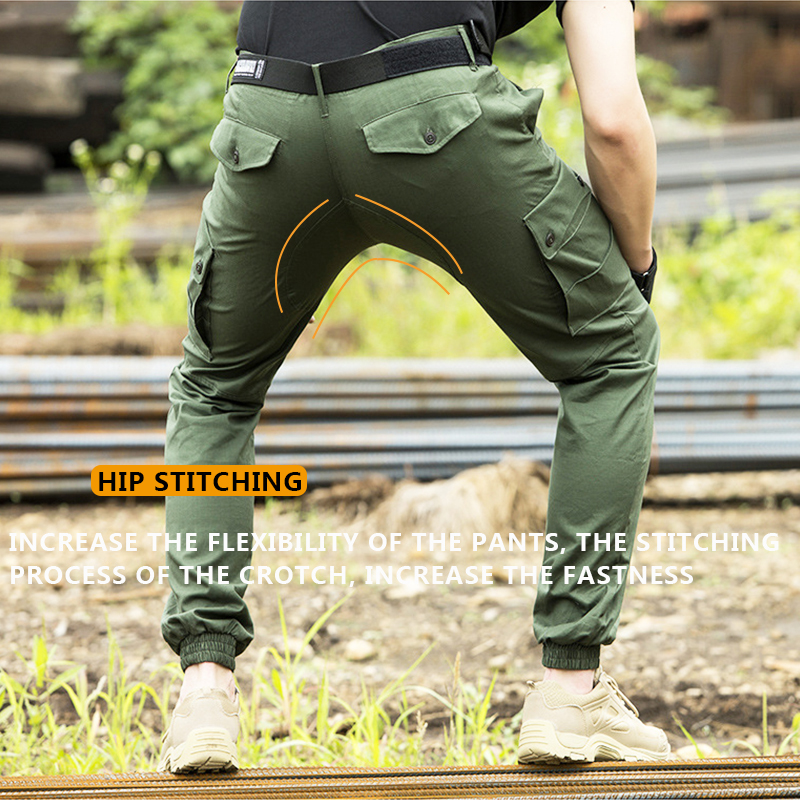 Mege Men Tactical Clothing Military Pants Army Combat Cotton Jogger Pants Streetwear Black Trousers Casual Style Dropshipping