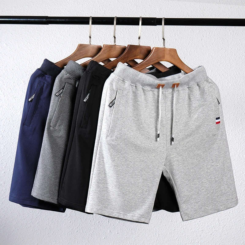 Mege Brand Clothing Men's Summer Casual Shorts Solid Boardshort Bermuda Male Drawstring Elastic Waist Breeches Beach Shorts