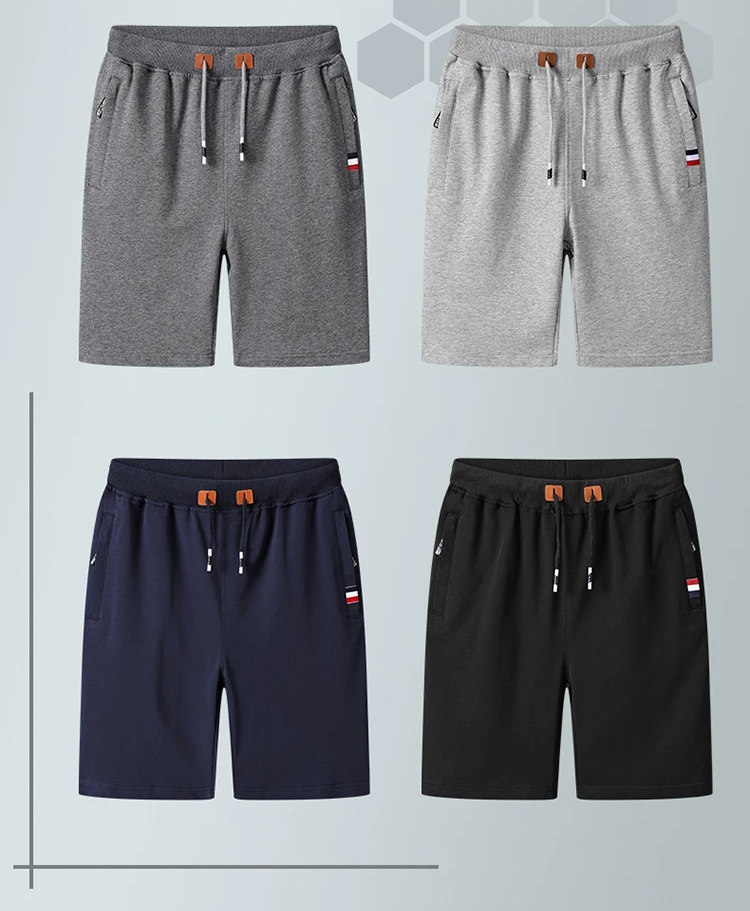 Mege Brand Clothing Men's Summer Casual Shorts Solid Boardshort Bermuda Male Drawstring Elastic Waist Breeches Beach Shorts