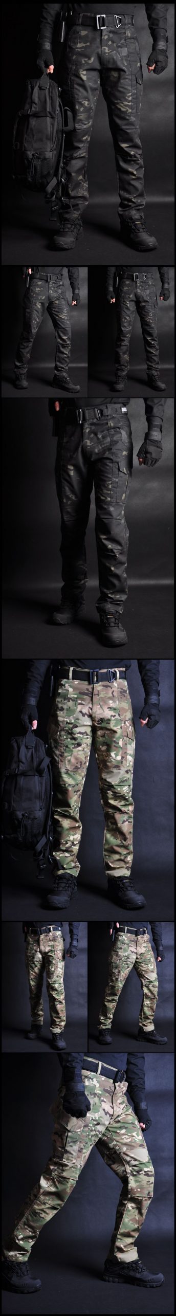 MEGE Tactical Cargo Pants Men Joggers Combat SWAT Army Military Pants Cotton Camo Pockets Stretch Flexible Casual Sweatpants 4XL
