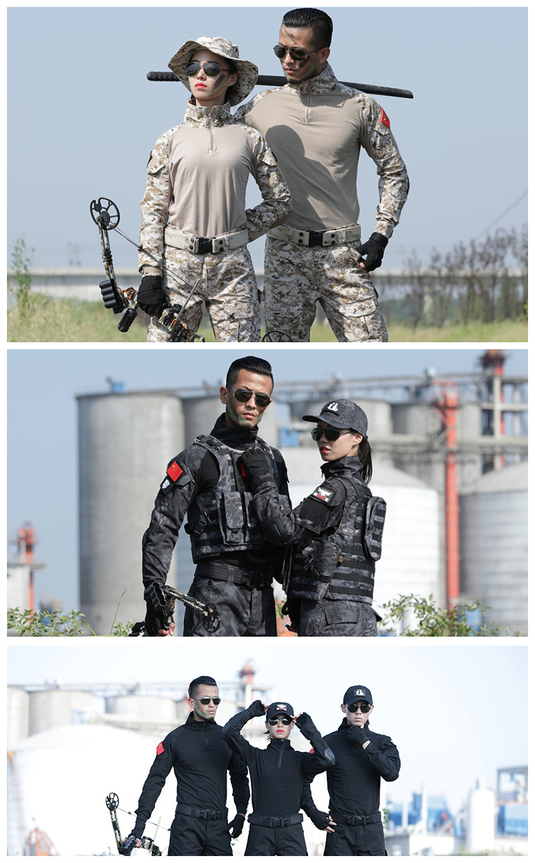 Mege Military Shirt Camouflage Army Tactical Battle Combat Shirt Men Women USMC Softair Camisa Militar Special Forces Costume