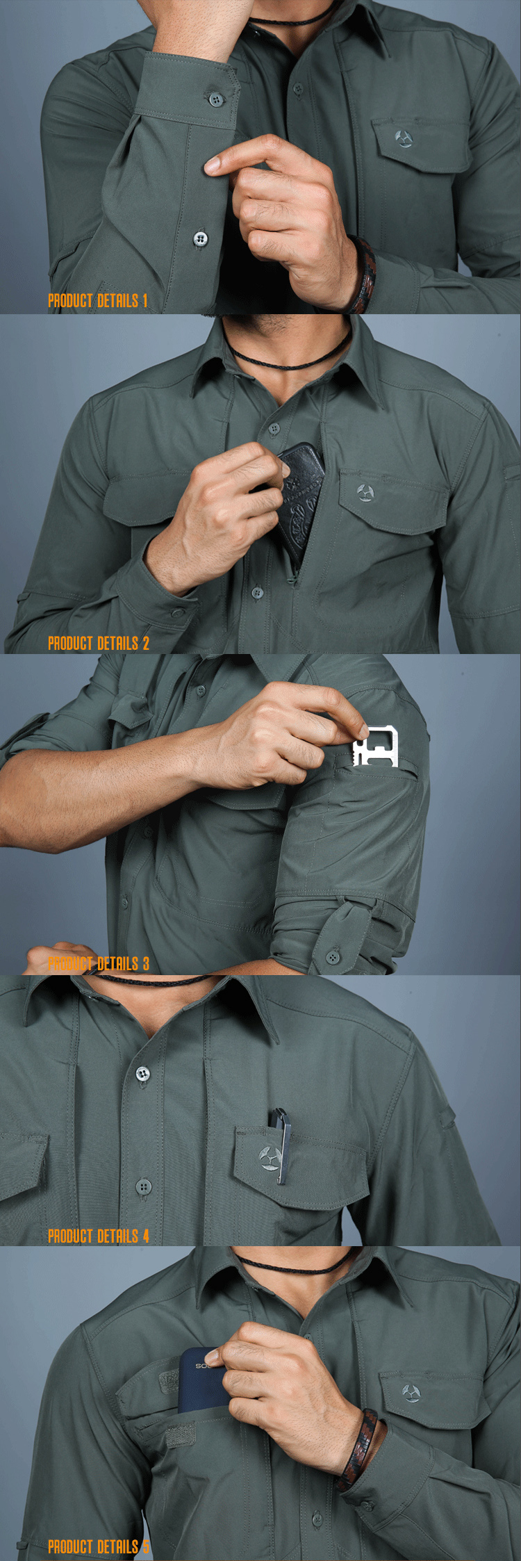 Mege Brand Spring Tactical Clothing Military Army Shirt Multi Pockets Fast Dry Breathable Casual Combat Shirt Dropshipping