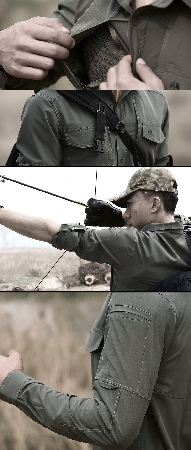 Mege Brand Spring Tactical Clothing Military Army Shirt Multi Pockets Fast Dry Breathable Casual Combat Shirt Dropshipping