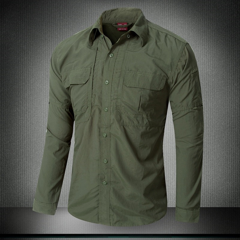 Urban tactical shirt OD casual shirt fast quick drying casual breathable clothing US military clothing