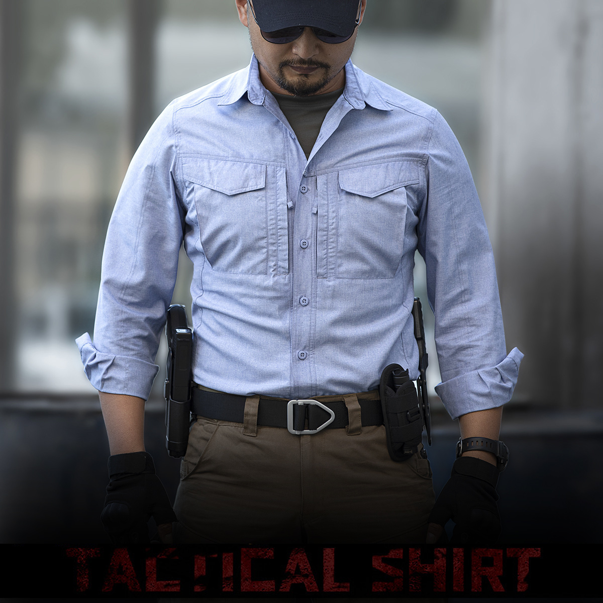 Mege Men's Tactical Military Shirt Lightweight Army Jacket Shirt Quick Dry Outdoor Shirt Summer Long Sleeve Work Hunt Shirt