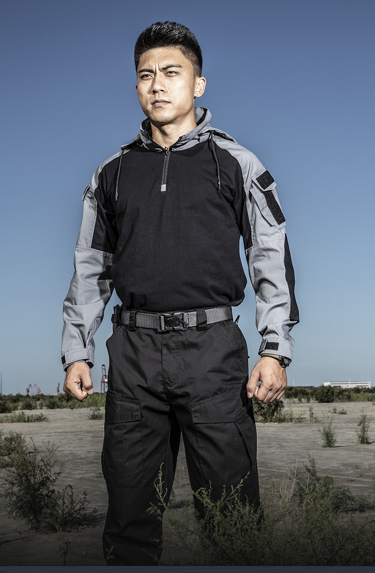 MEGE Tactical Combat Men Shirt Long Sleeve Military Clothing Soldiers Army Hooded Solid Shirt Outwear Ripstop Dropshipping