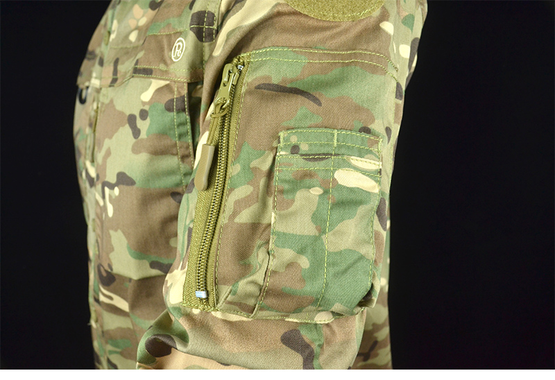 Mege Tactical Military Uniform Multicam Outdoor Men's Thin Combat Training Set Stretchable Cotton Hunting Shirt and Cargo Pants