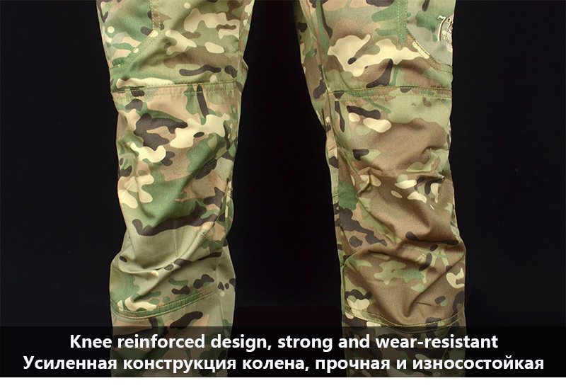 Mege Tactical Military Uniform Multicam Outdoor Men's Thin Combat Training Set Stretchable Cotton Hunting Shirt and Cargo Pants