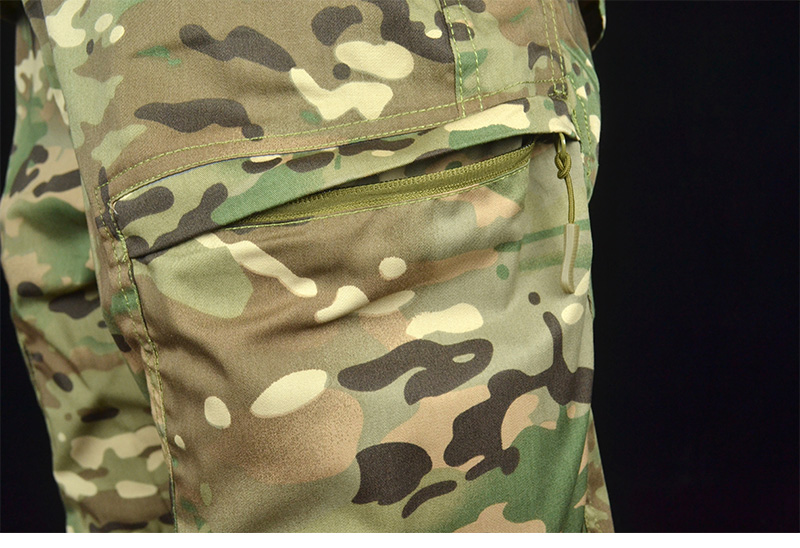 Mege Tactical Military Uniform Multicam Outdoor Men's Thin Combat Training Set Stretchable Cotton Hunting Shirt and Cargo Pants