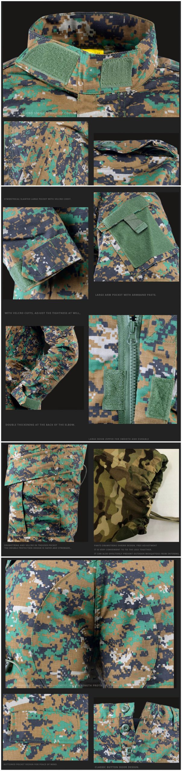 Mege Camouflage Army Tactical Military Uniform Combat Assualt Clothing Special Forces ACU BDU Militar Uniforms Airsoft Paintball