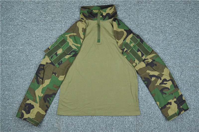 Mege Tactical Camouflage Military Combat Uniform Set Shirts Cargo Pants with Pads G3 Outdoor Soldier Airsoft Paintball Clothing