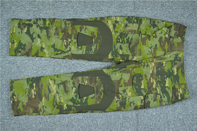 Mege Tactical Camouflage Military Combat Uniform Set Shirts Cargo Pants with Pads G3 Outdoor Soldier Airsoft Paintball Clothing