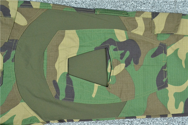 Mege Tactical Camouflage Military Combat Uniform Set Shirts Cargo Pants with Pads G3 Outdoor Soldier Airsoft Paintball Clothing