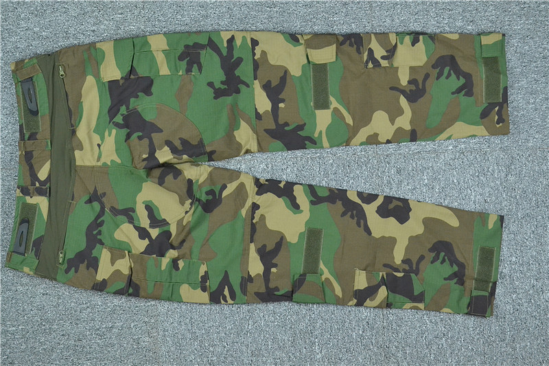 Mege Tactical Camouflage Military Combat Uniform Set Shirts Cargo Pants with Pads G3 Outdoor Soldier Airsoft Paintball Clothing