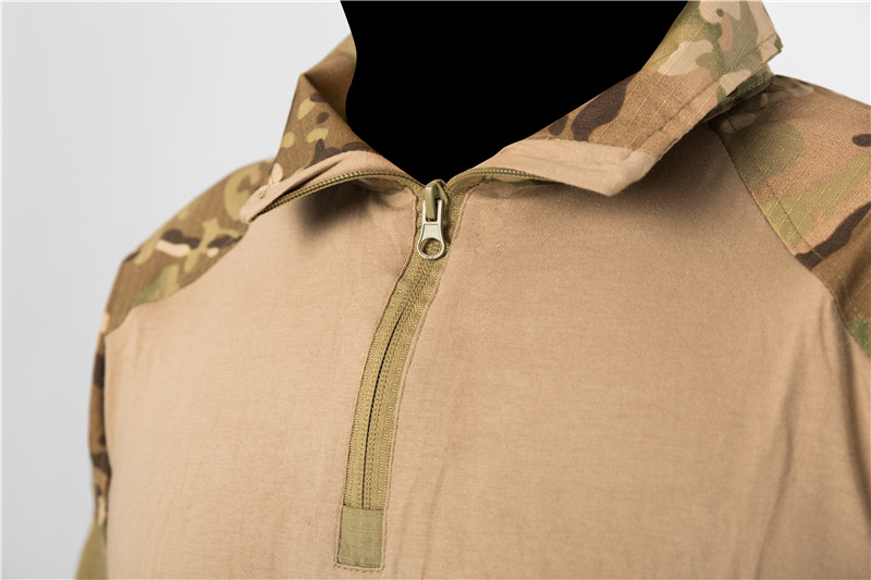 Mege Tactical Camouflage Military Combat Uniform Set Shirts Cargo Pants with Pads G3 Outdoor Soldier Airsoft Paintball Clothing