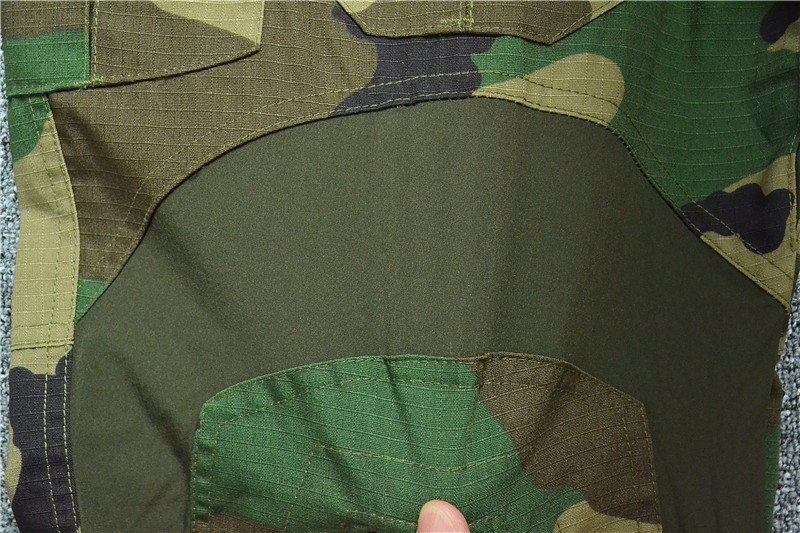 Mege Tactical Camouflage Military Combat Uniform Set Shirts Cargo Pants with Pads G3 Outdoor Soldier Airsoft Paintball Clothing