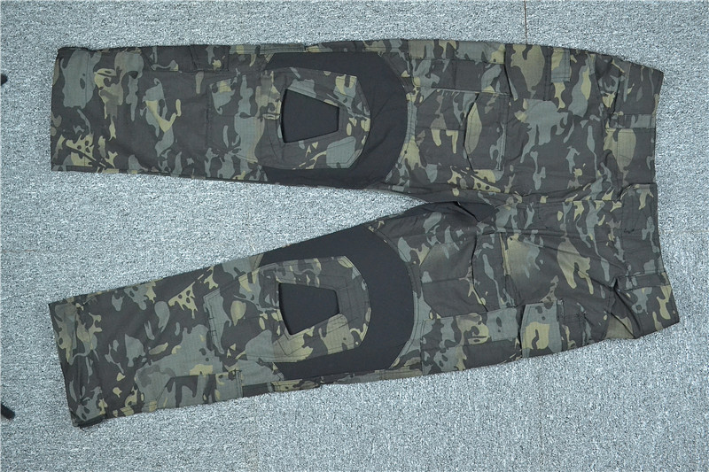 Mege Tactical Camouflage Military Combat Uniform Set Shirts Cargo Pants with Pads G3 Outdoor Soldier Airsoft Paintball Clothing