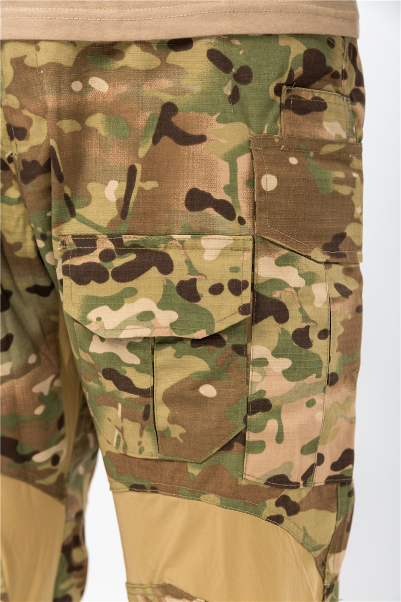 Mege Tactical Camouflage Military Combat Uniform Set Shirts Cargo Pants with Pads G3 Outdoor Soldier Airsoft Paintball Clothing