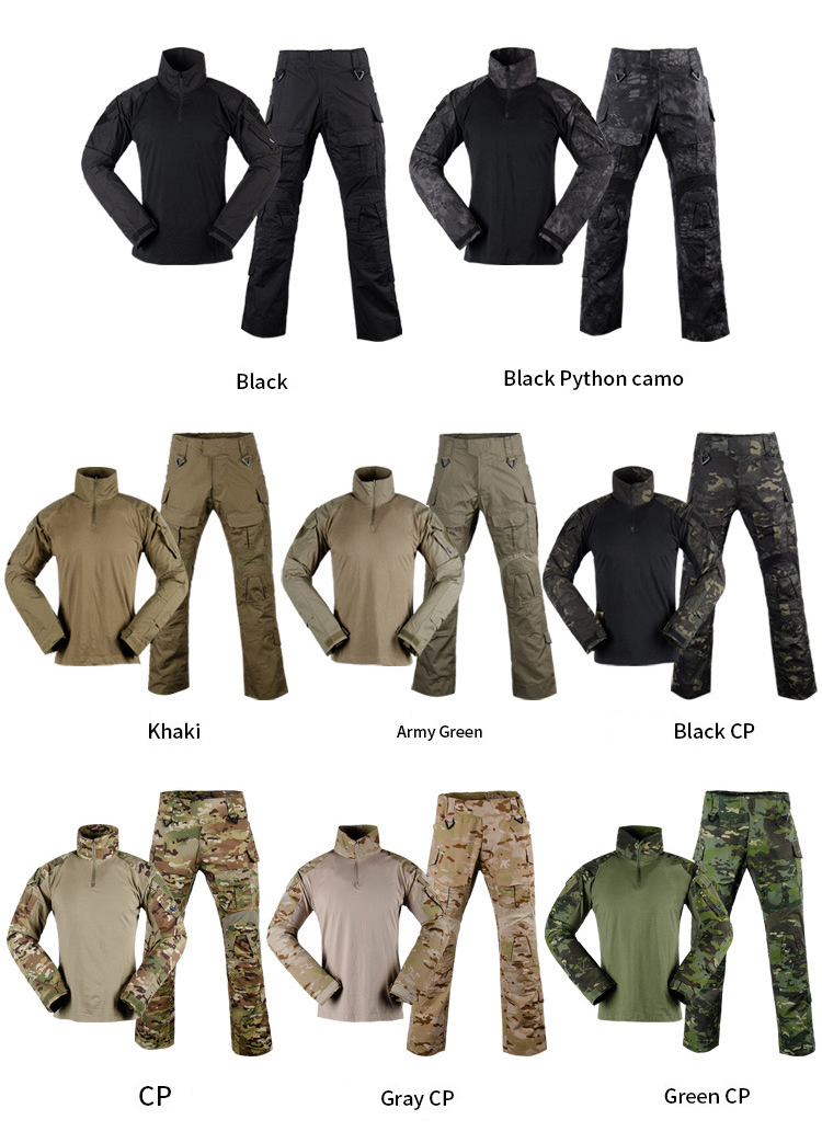 Mege Camouflage Tactical Military Uniform Multicam Special Forces Soldier Suit Combat Shirt Pants Tactics Airsoft Militaire
