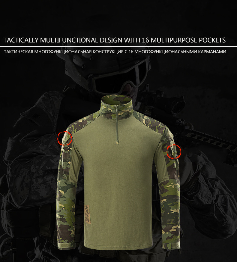 Mege Camouflage Tactical Military Uniform Multicam Special Forces Soldier Suit Combat Shirt Pants Tactics Airsoft Militaire