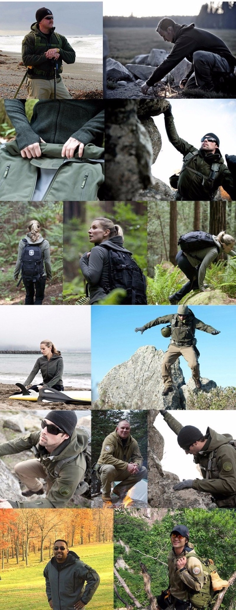 Men autumn winter jacket coat soft shell shark skin clothes, waterproof military clothing camouflage jacket