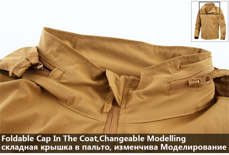 MEGE Men's Military Jacket Tactical Field Coat Spring Training Army Clothing Breathable Nylon Lightweight Vintage Windbreaker