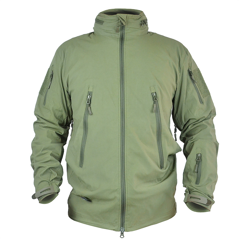 MEGE Men's Military Jacket Tactical Field Coat Spring Training Army Clothing Breathable Nylon Lightweight Vintage Windbreaker