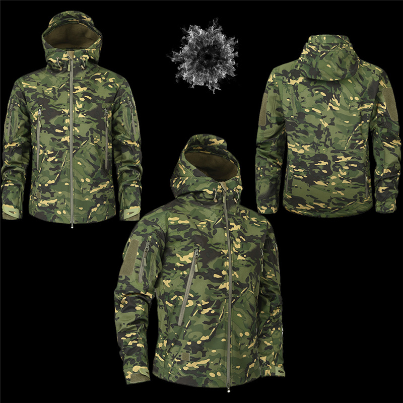 MEGE Tactical Jacket Men Waterproof Camouflage Military Fleece Jacket Softshell Windbreaker Winter Army 5XL jaqueta masculino MEGE Tactical Jacket Men Waterproof Camouflage Military Fleece Jacket Softshell Windbreaker Winter Army 5XL jaqueta masculino