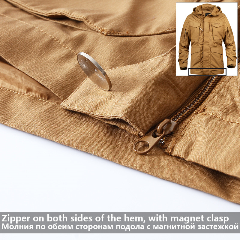 Mege Men Tactical Clothing US Army M65 Military Field Jacket Trench Coats Hoodie Casaco Masculino Windbreaker jaqueta masculina